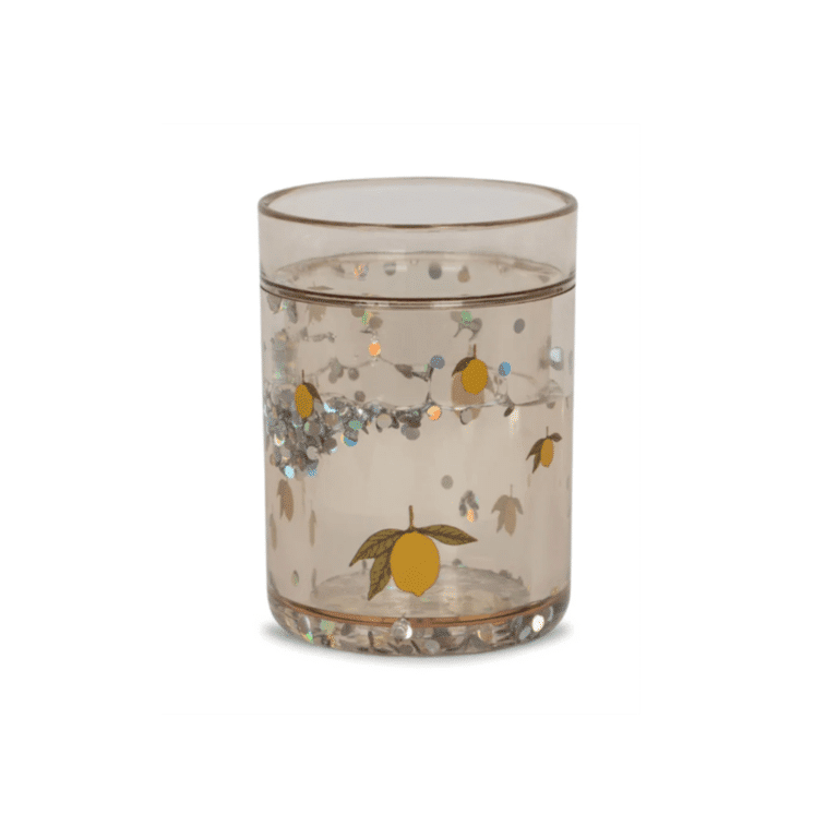 Verre paillettes citron konges slojd