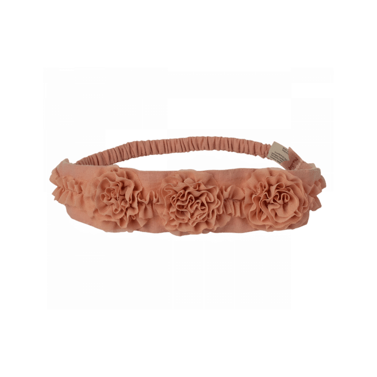 bandeau fleurs maileg rose