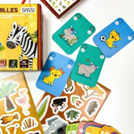jeu de 7 familles animaux de la savane sassi junior