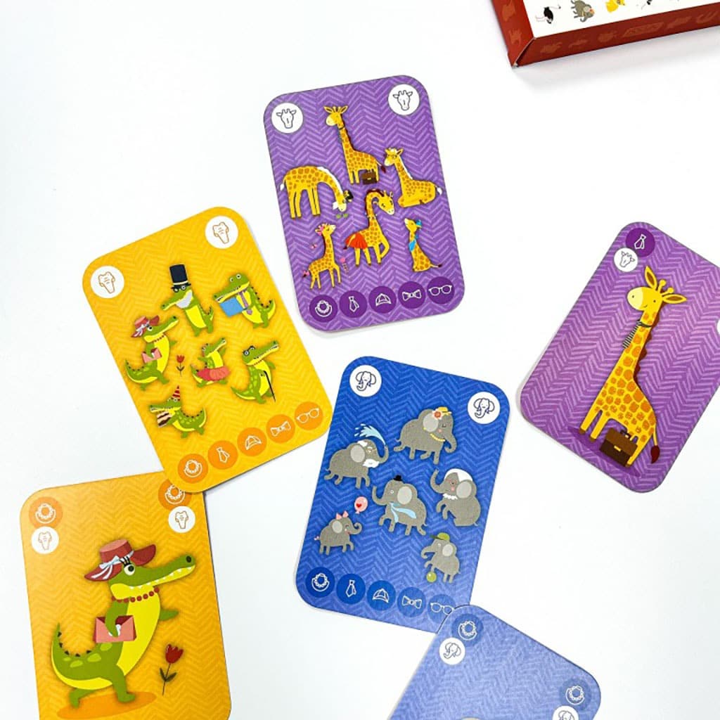 jeu de 7 familles animaux de la savane sassi junior