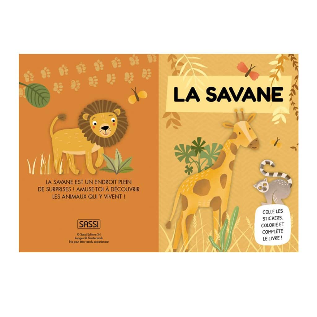 jeu de 7 familles animaux de la savane sassi junior