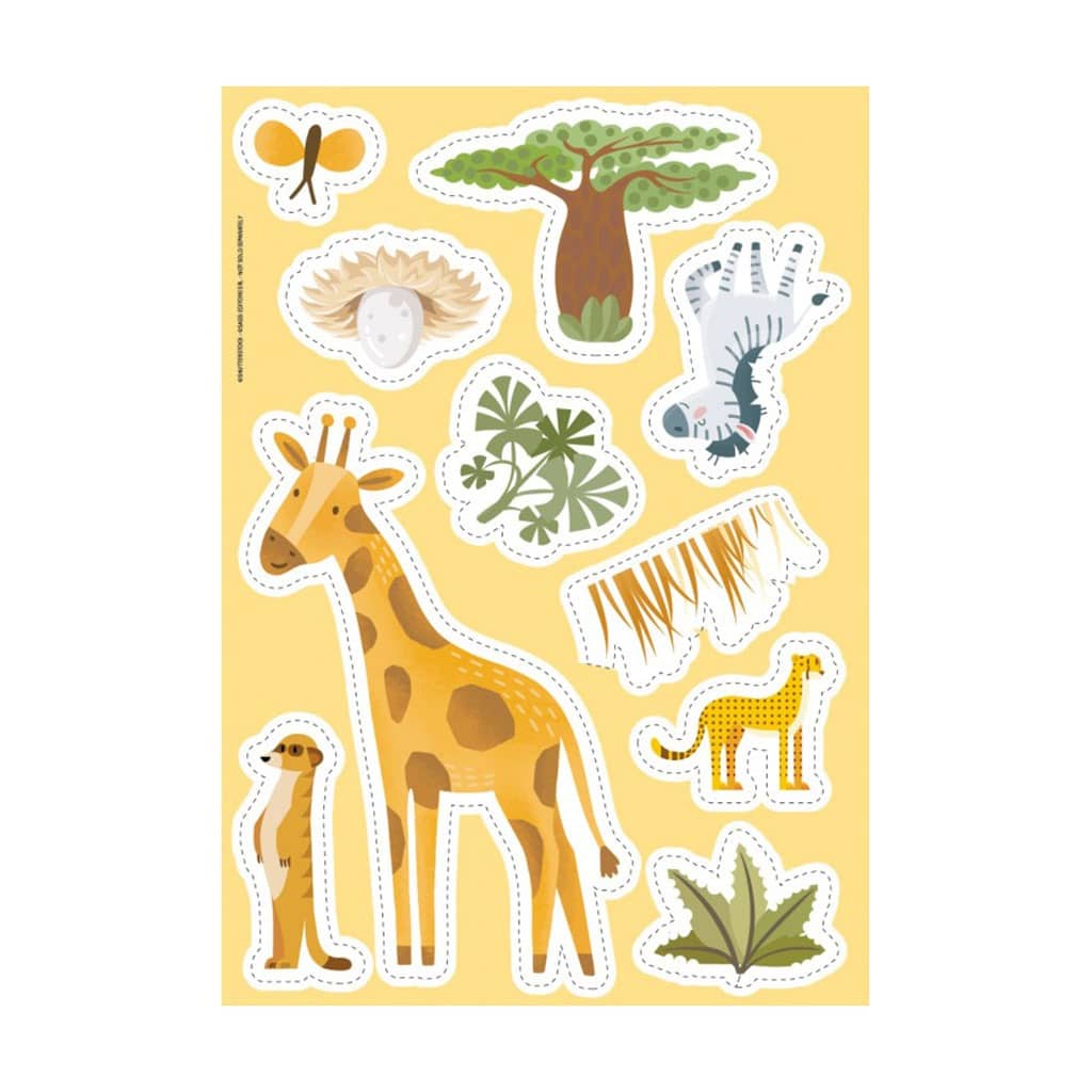 jeu de 7 familles animaux de la savane sassi junior