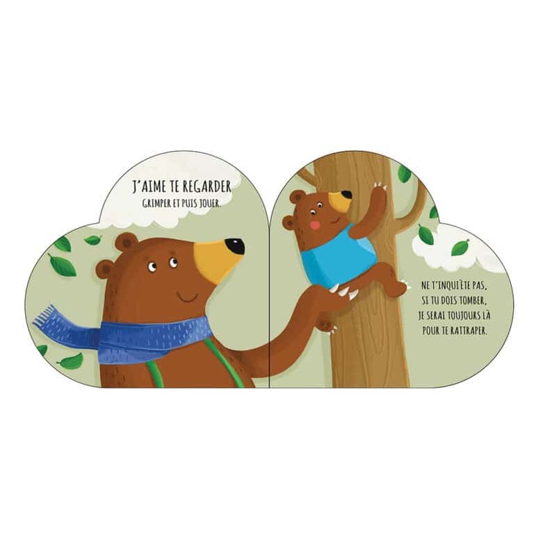 Livre en forme de coeur l'amour d'un papa de la marque sassi junior