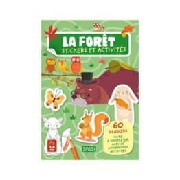 livre activités stickers forêt sassi junior