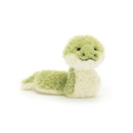 doudou serpent, vue de face sur fond blanc