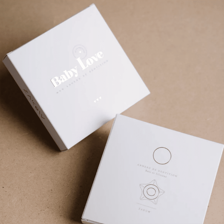 anneau de dentition zakuw étoile couleur sable détail boîte