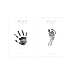 kit cartes empreintes pour bébé zakuw sur fond blanc