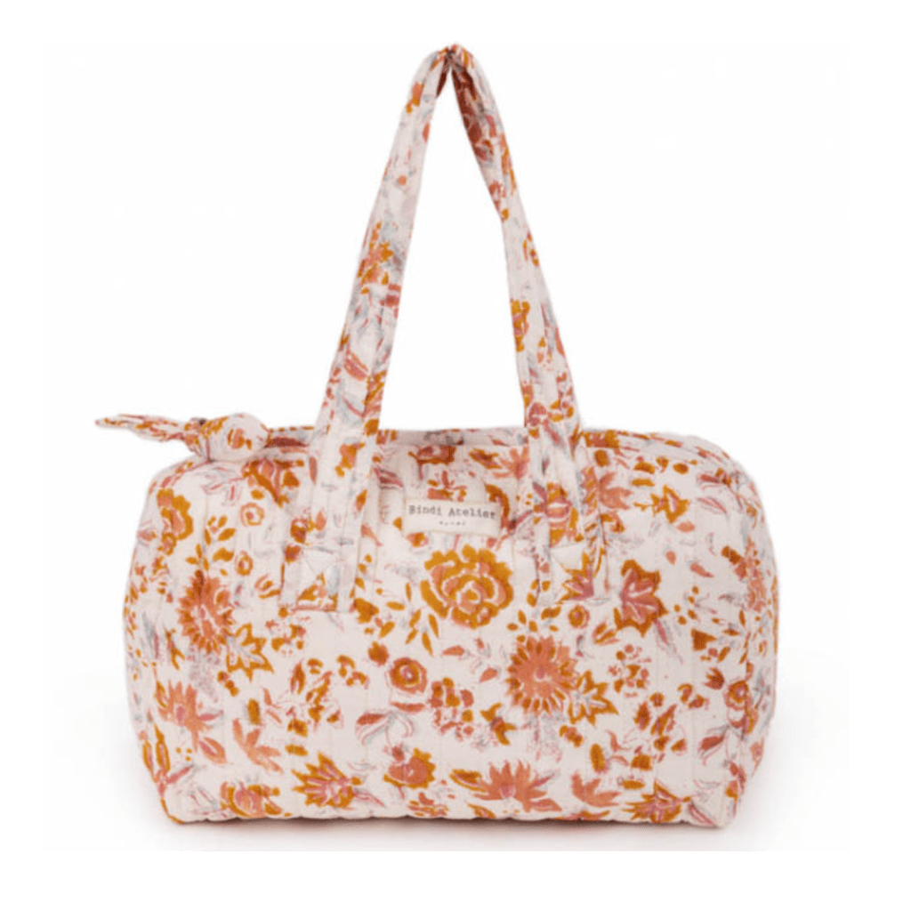 un sac vanity au motif goa havane, vue de face sur fond blanc