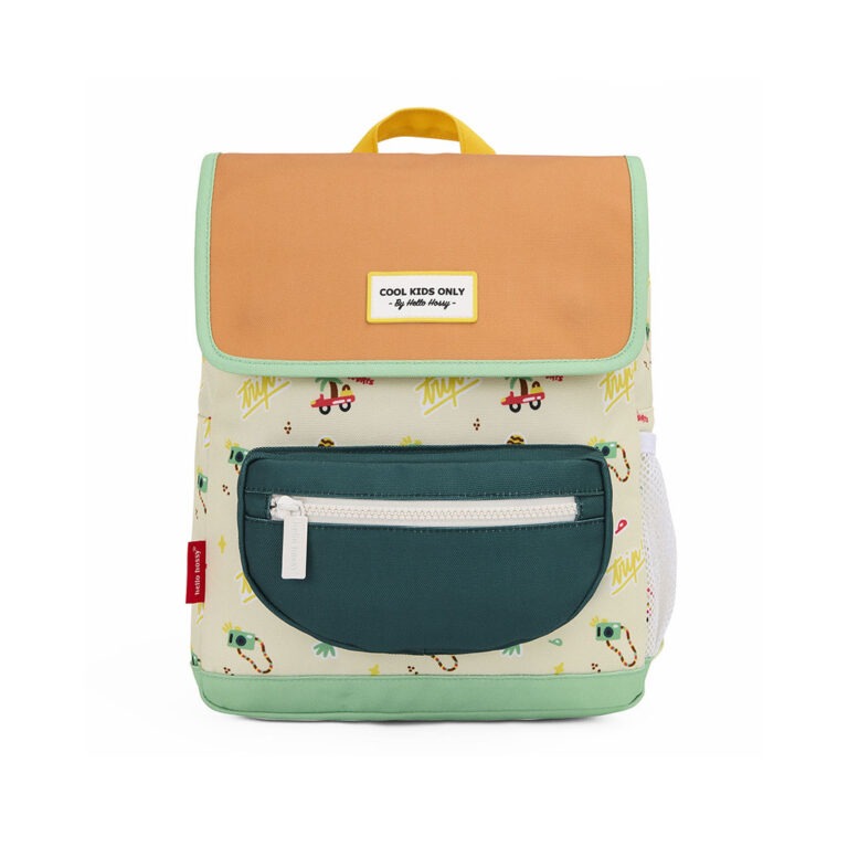 sac à dos "Cool Trip" de la marque Hello Hossy, vue de face sur fond blanc