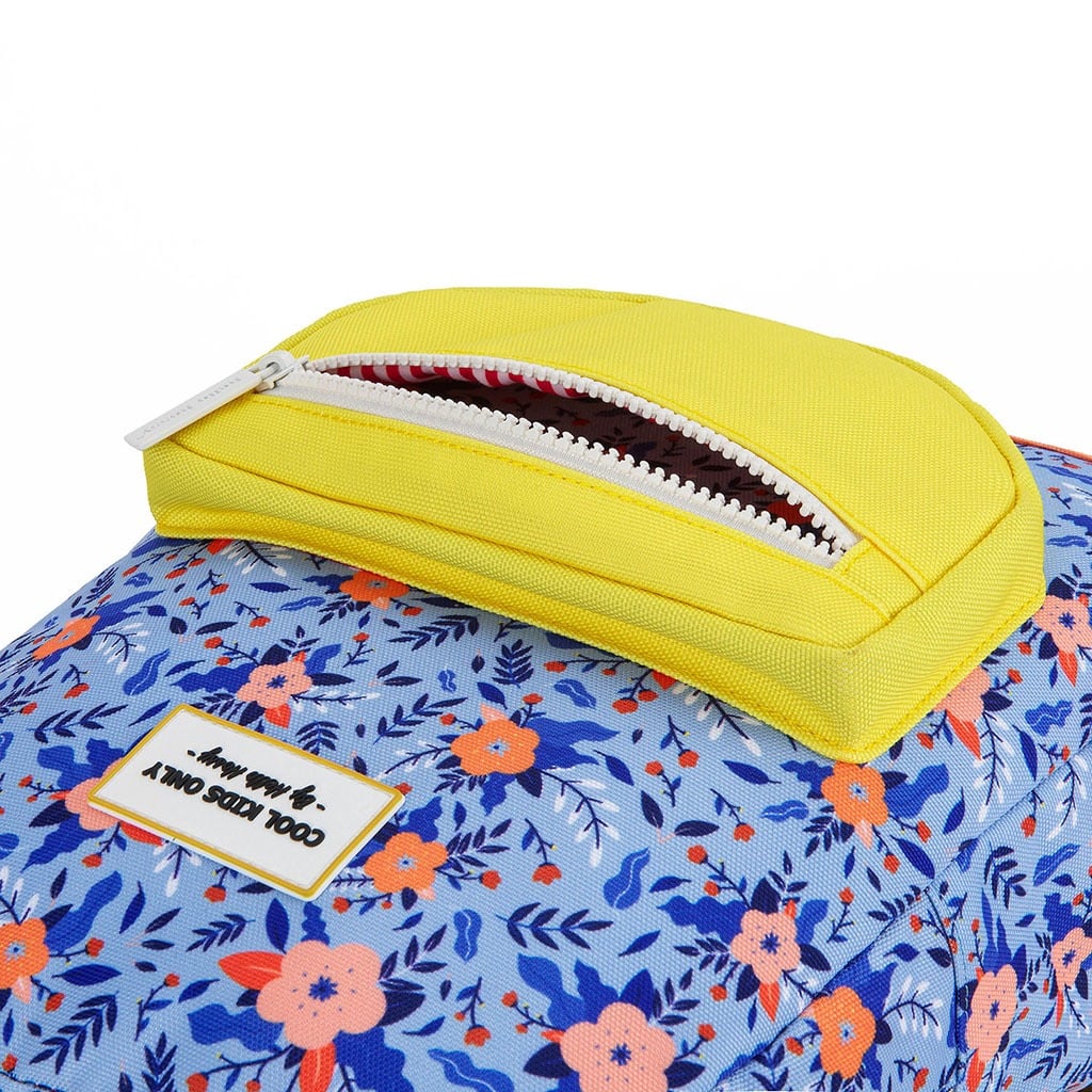sac à dos "champêtre" de la marque Hello Hossy, vue sur la pochette de devant sur fond blanc