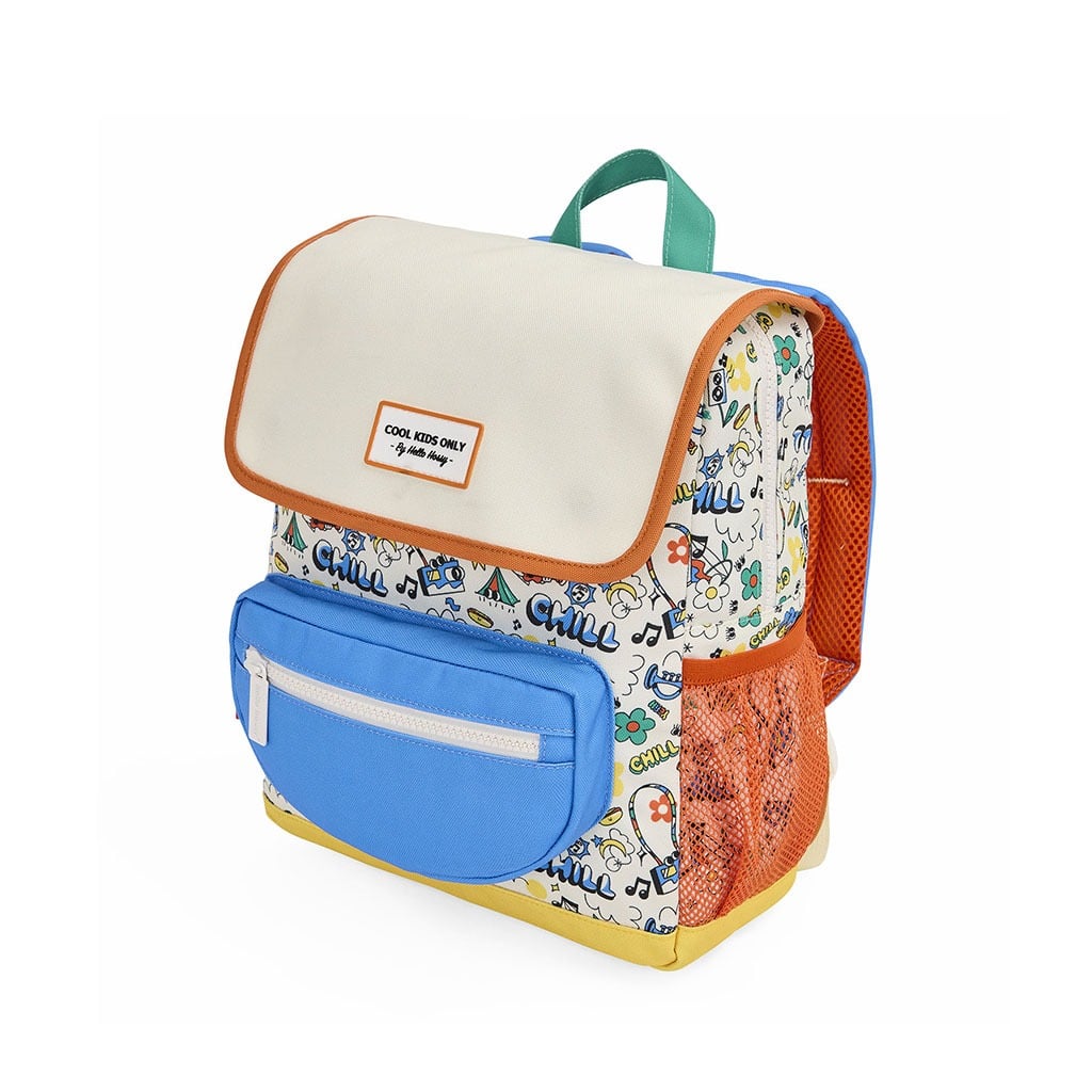 sac à dos "chill" de la marque Hello Hossy, vue de face sur fond blanc