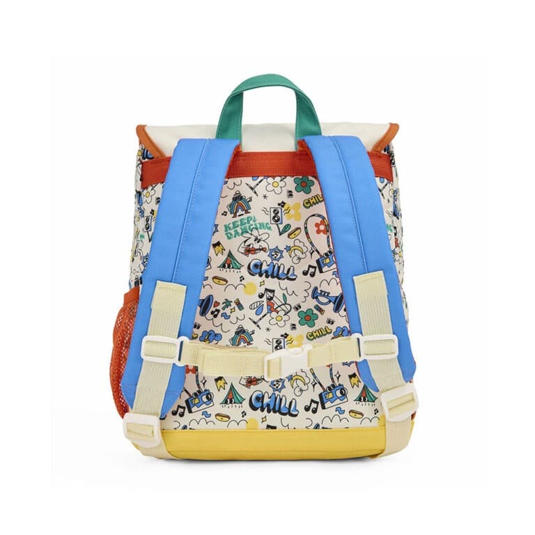 sac à dos "chill" de la marque Hello Hossy, vue de derrière sur fond blanc