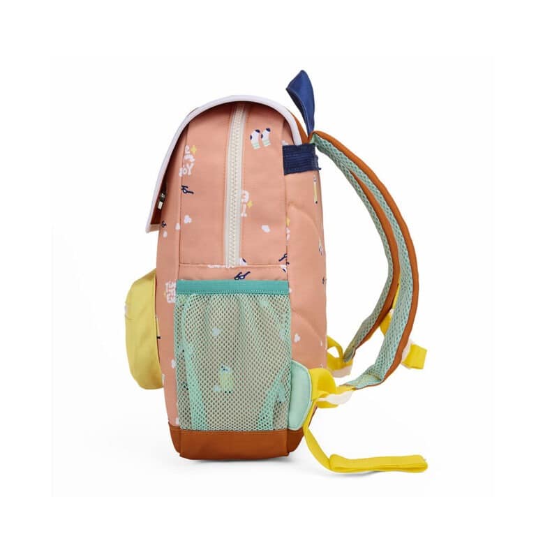 sac à dos "Enjoy" de la marque Hello Hossy, vue de côté sur fond blanc