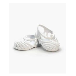 sandales plage méduse poupées, vue de face sur fond blanc