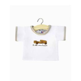 T-shirt kay blanc, vue de face sur fond blanc