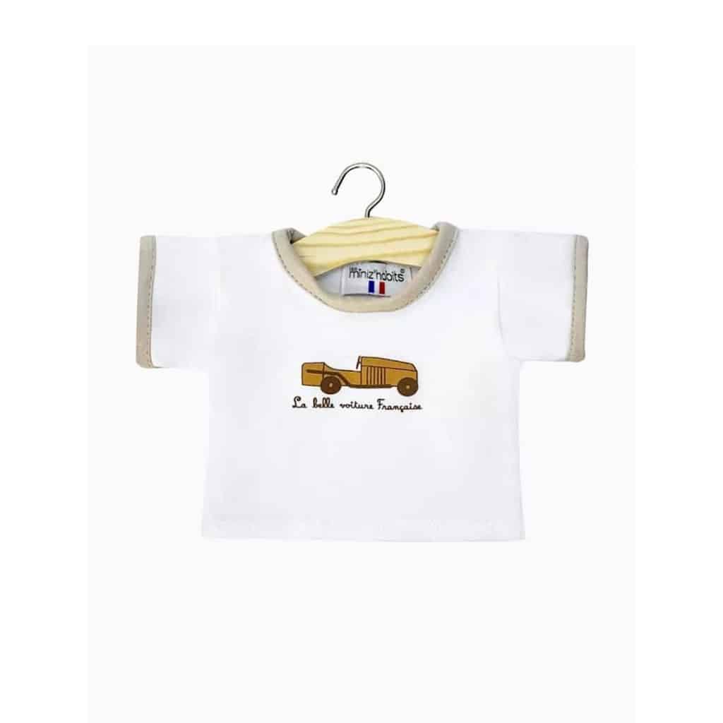 T-shirt kay blanc, vue de face sur fond blanc