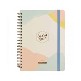 Agenda semainier de la marque mr wonderful sur fond blanc