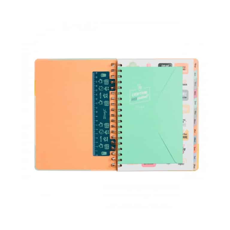 Agenda semainier de la marque mr wonderful sur fond blanc