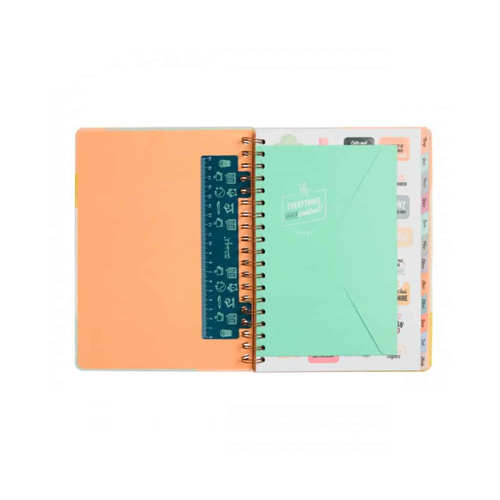 Mr.Wonderful - Agenda Teen petit format 2023-2024 Semainier Mint