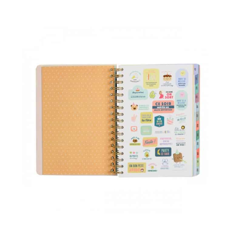 agenda mr wonderful sur fond blanc