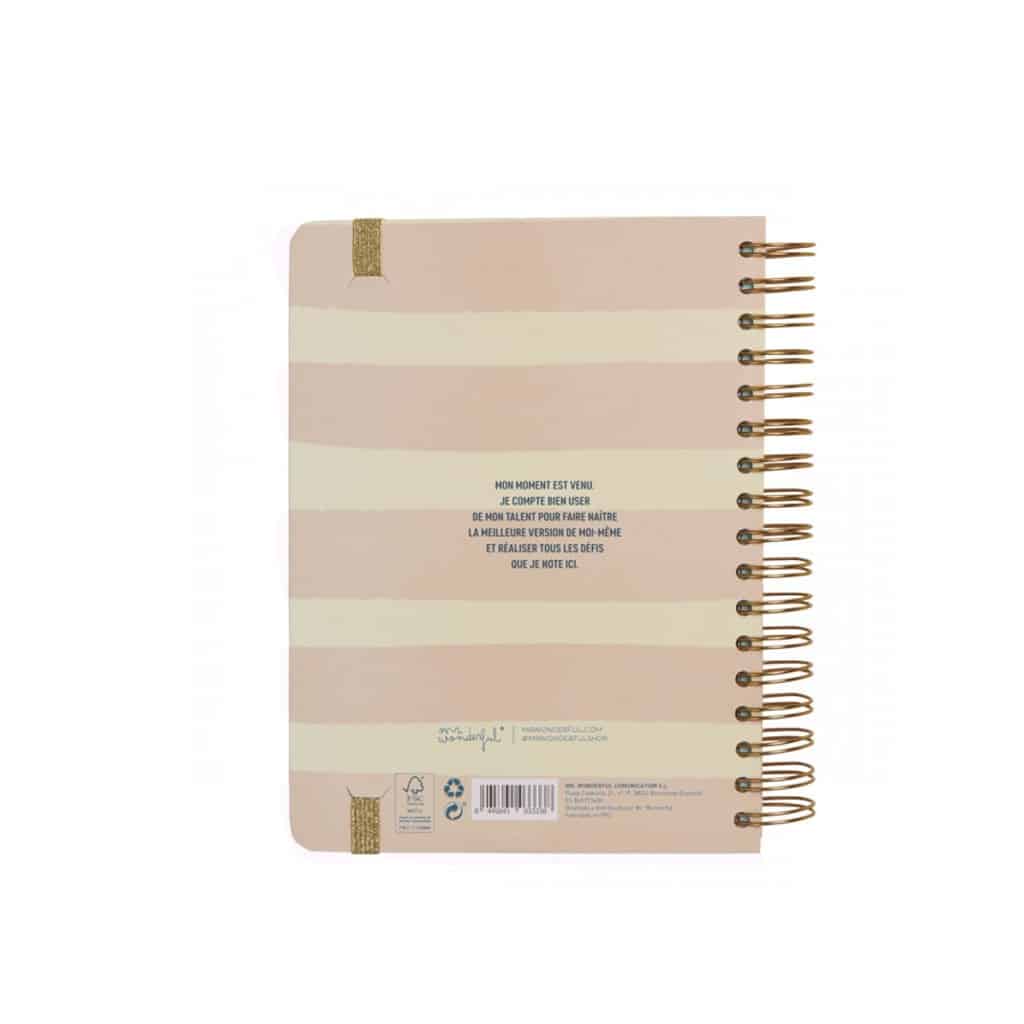 Set d'agenda 2023-2024 Wonder journalier rose – Chaque jour sera