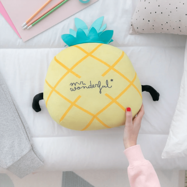 un coussin tout doux et moelleux ananas, ambiance