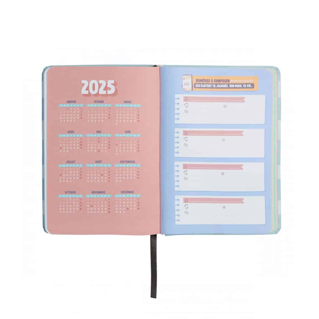 Agenda Scolaire Journalier 2023/2024 - Chaque jour sera mon jour - 17 x 3,5  x 22,6 cm - Mr Wonderful - Bleu - Agendas scolaires