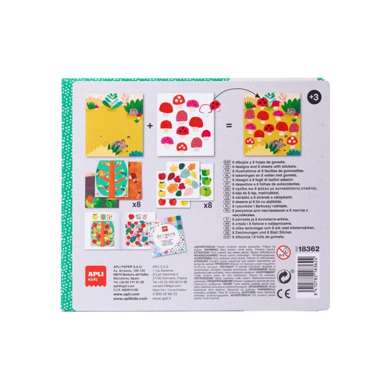 Coffret de gommettes coccinnelles apli kids