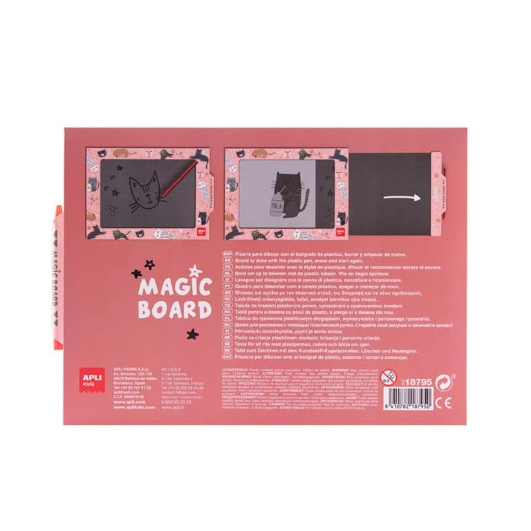 Tableau magique sur le thème des chats apli kids