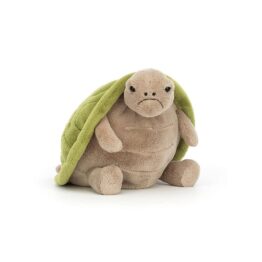 doudou tortue timmy, vue de face sur fond
