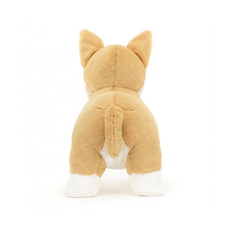 grand chien corgi jellycat sur fond blancPetit chien corgi jellycat sur fond blanc
