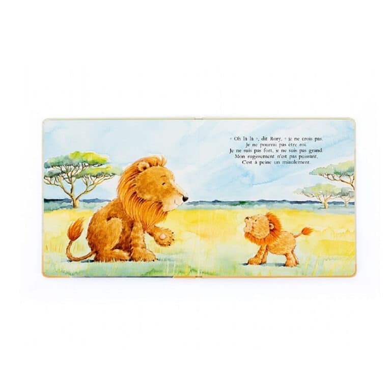 livre Rory, ouvert sur fond blanc