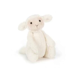 doudou petit mouton, vue de face sur fond blanc