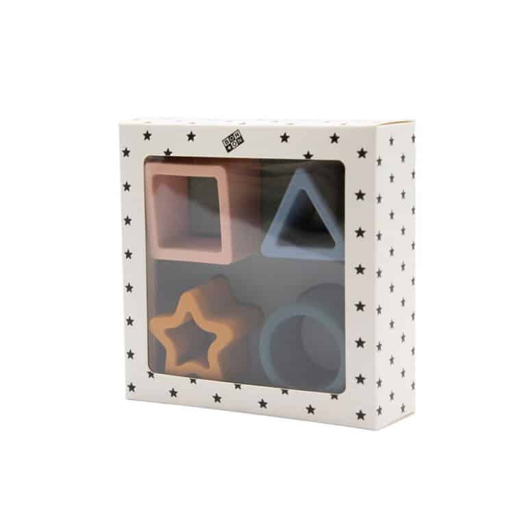 puzzle silicone multicolore bonton sur fond blanc