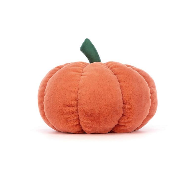 Doudou amuseable citrouille sur fond blanc