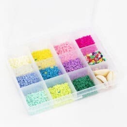 boîte perles heishi 3mm ouvert