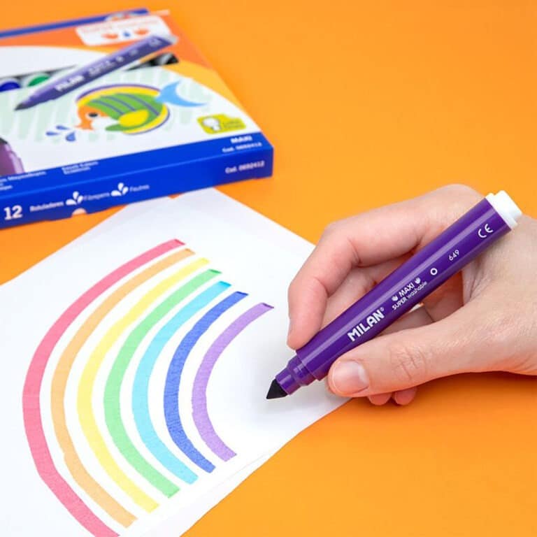 12 feutres maxi super lavables milan