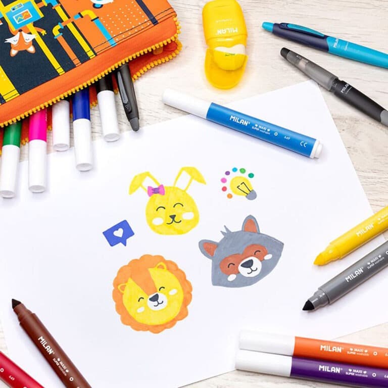 12 feutres maxi super lavables milan