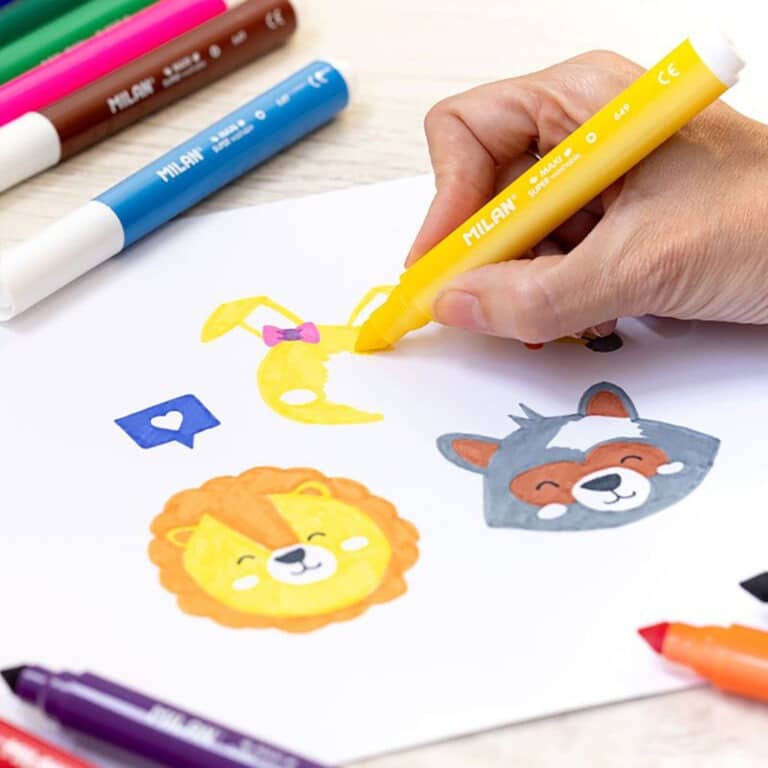 12 feutres maxi super lavables milan