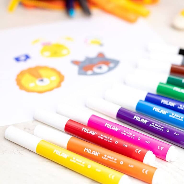 12 feutres maxi super lavables milan