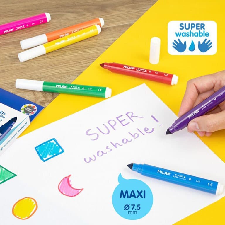 12 feutres maxi super lavables milan