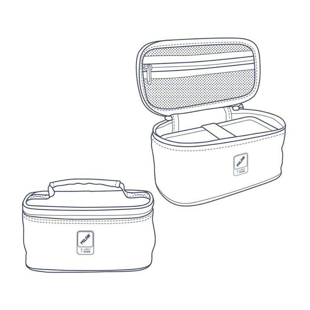 Sac isotherme avec boîte repas milan