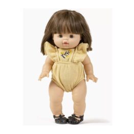 barboteuse nid d'abeille mimosa, portée sur fond blanc