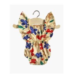 barboteuse rétro lou, vue de face sur fond blanc