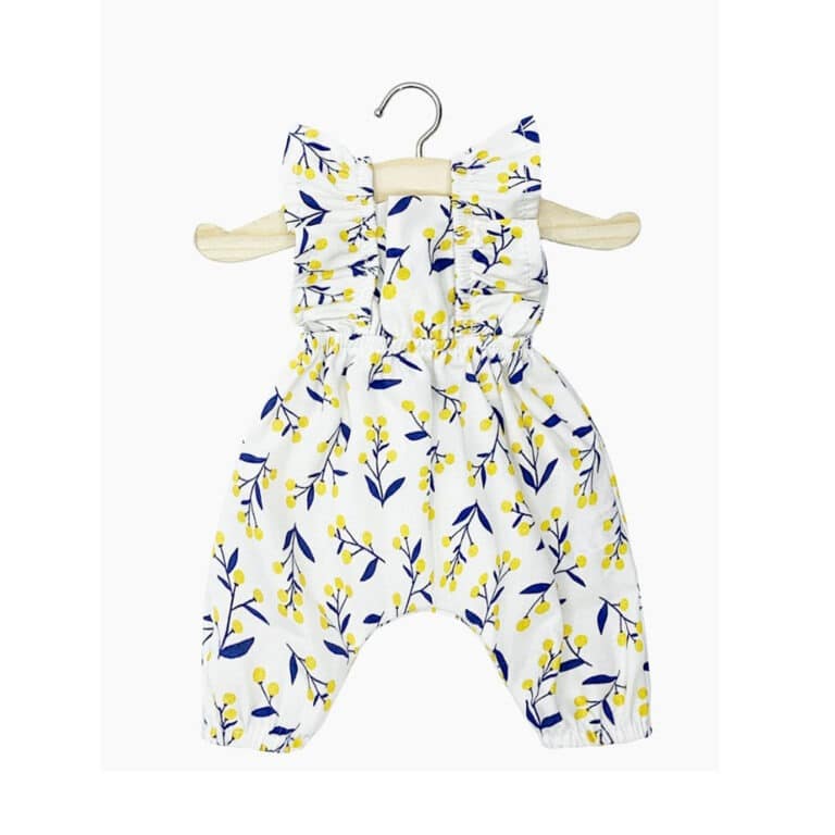 combinaison maya en coton, vue de face sur fond blanc