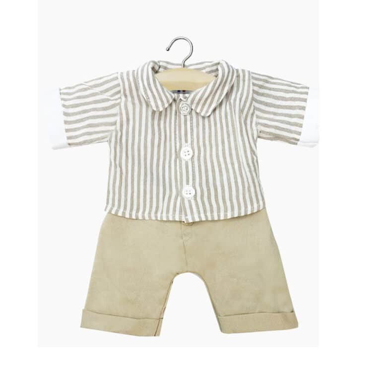 ensemble avec chemise Robert, vue de face sur fond blanc