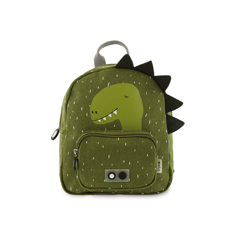 Petit sac à dos dino trixie sur fond blanc
