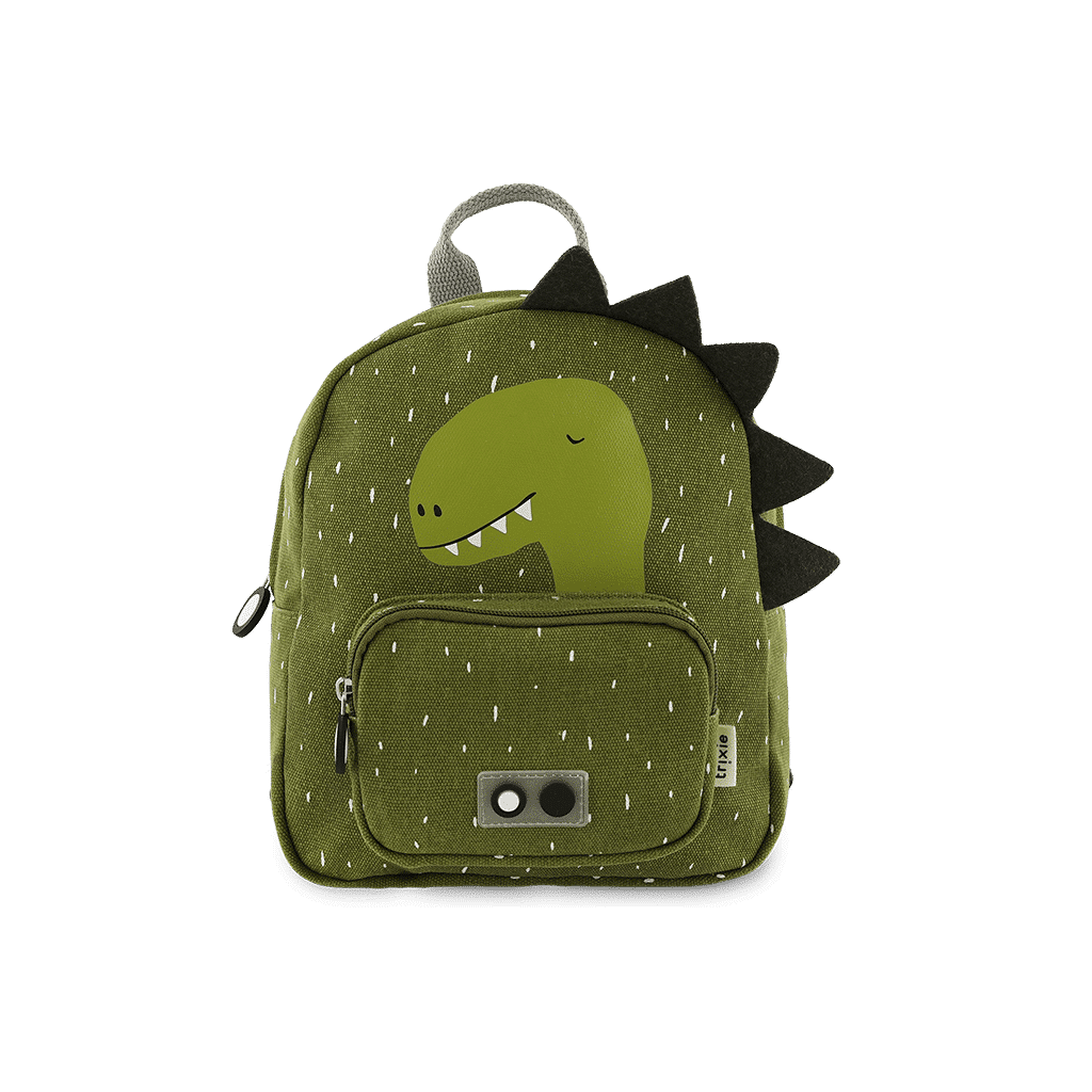 Petit sac à dos dino trixie sur fond blanc