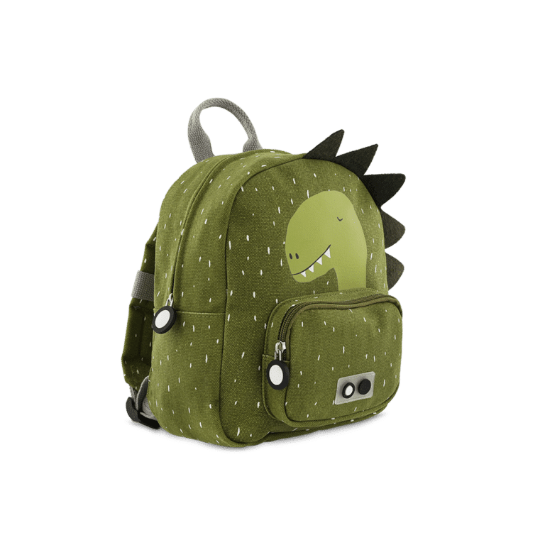 Petit sac à dos dino trixie sur fond blanc