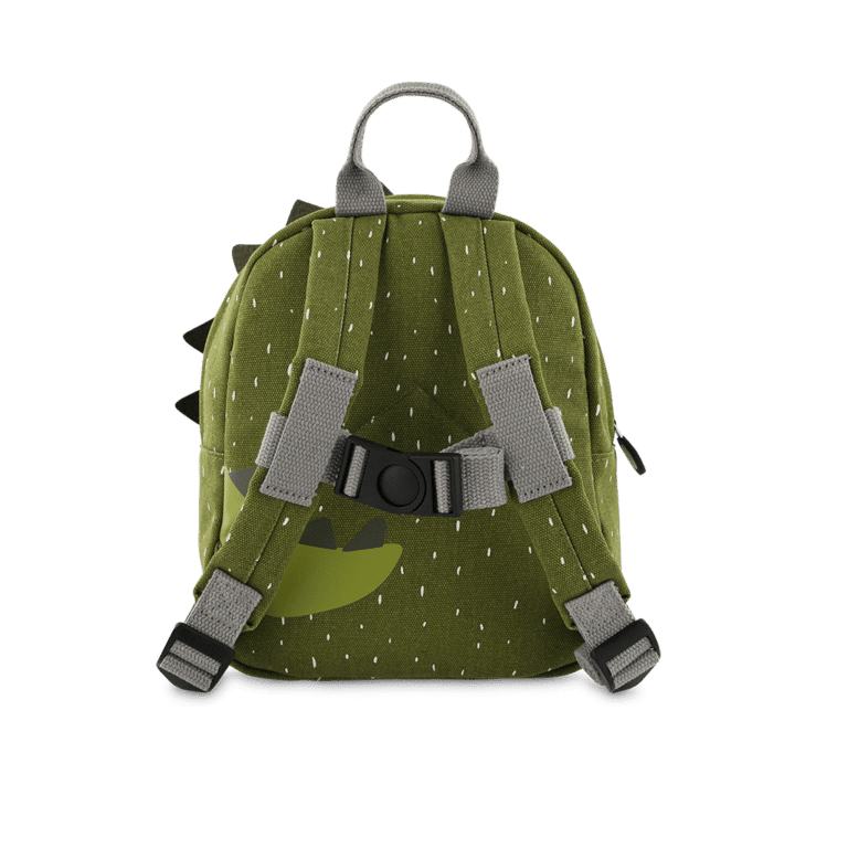 Petit sac à dos dino trixie sur fond blanc